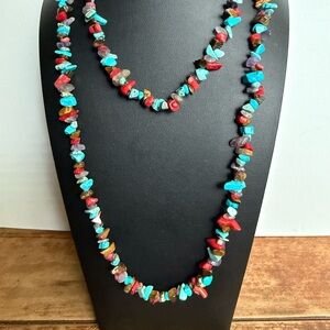Colorful Multi Colored Gemstone Necklace